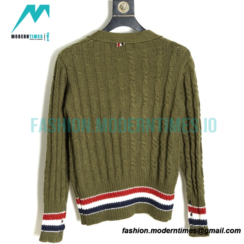 Thom Browne - 21FW Heavy Knit Cardigan Sweatershirt