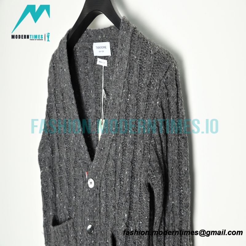 Thom Browne - 21FW Heavy Knit Cardigan Sweatershirt