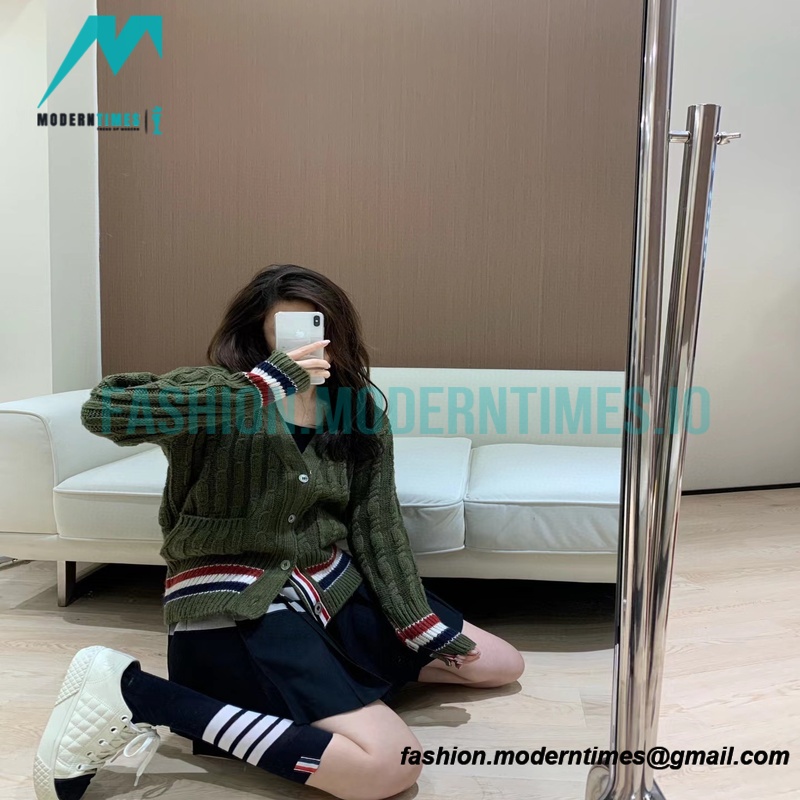 Thom Browne - 21FW Heavy Knit Cardigan Sweatershirt