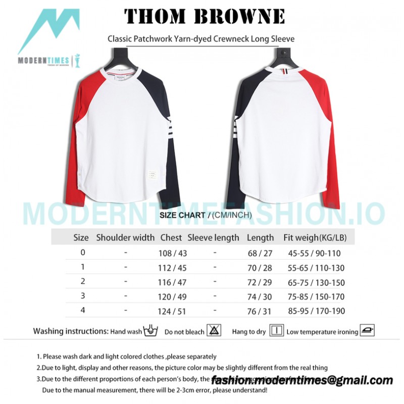 Thom Browne - Classic Patchwork Yarn-dyed Crewneck Long Sleeve