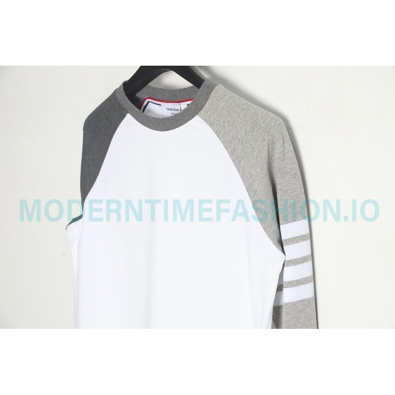 Thom Browne - Classic Patchwork Yarn-dyed Crewneck Long Sleeve