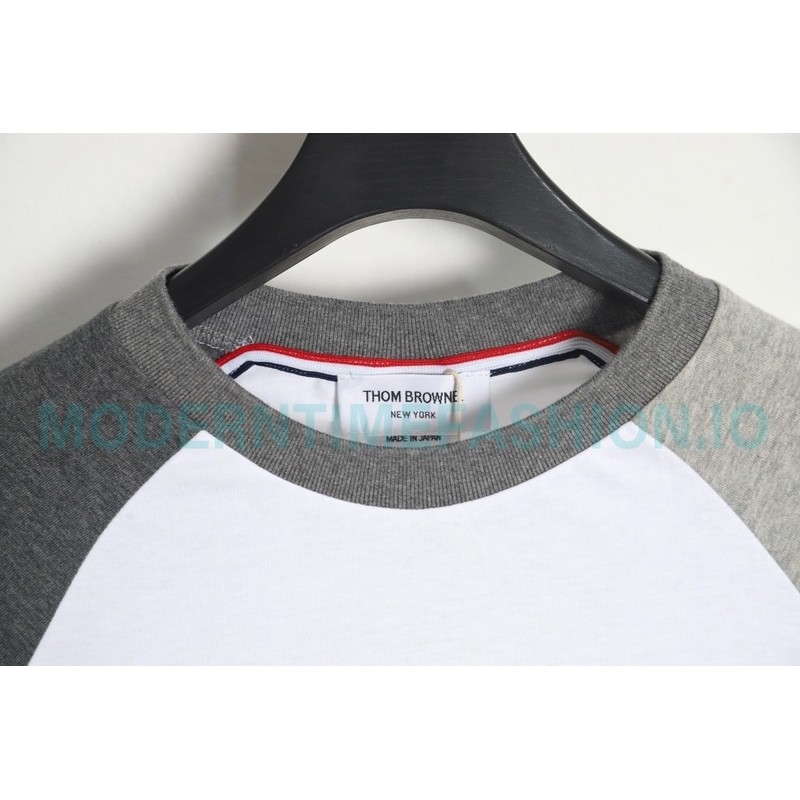 Thom Browne - Classic Patchwork Yarn-dyed Crewneck Long Sleeve