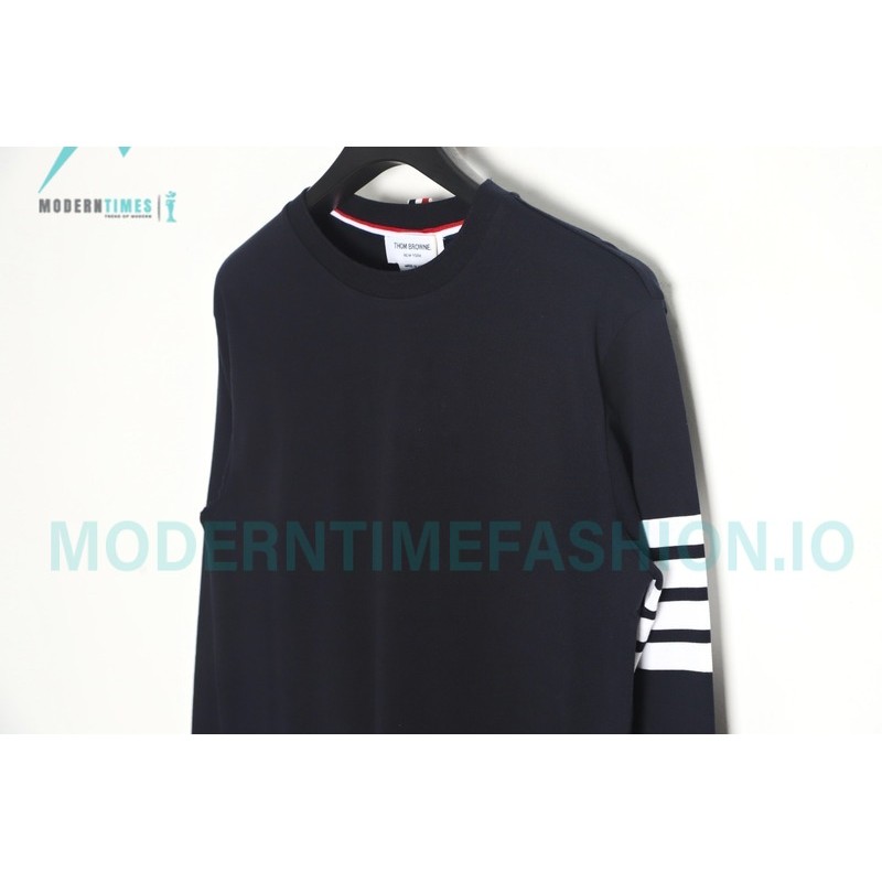 Thom Browne - Four-bar Crewneck Long Sleeves