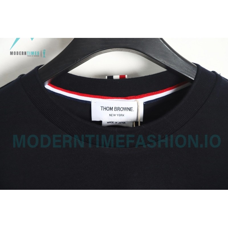 Thom Browne - Four-bar Crewneck Long Sleeves