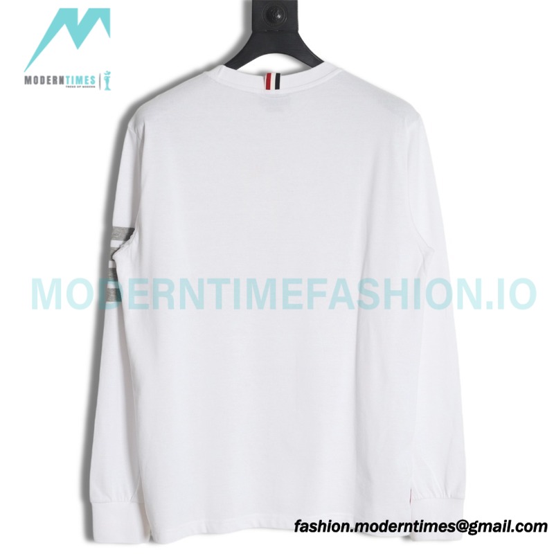 Thom Browne - Four-bar Crewneck Long Sleeves