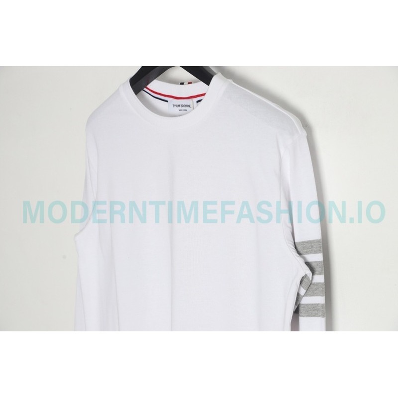 Thom Browne - Four-bar Crewneck Long Sleeves
