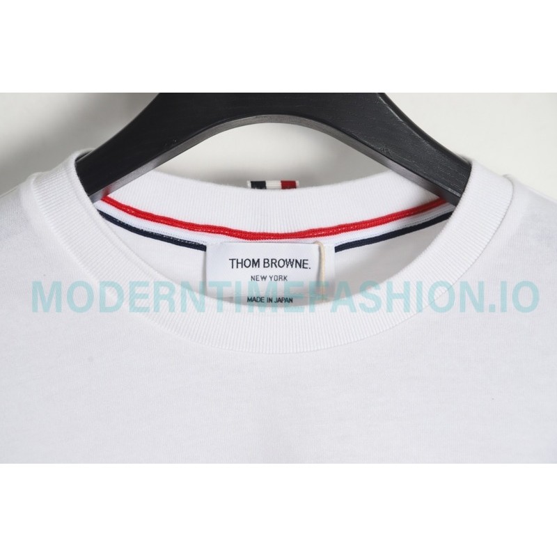 Thom Browne - Four-bar Crewneck Long Sleeves