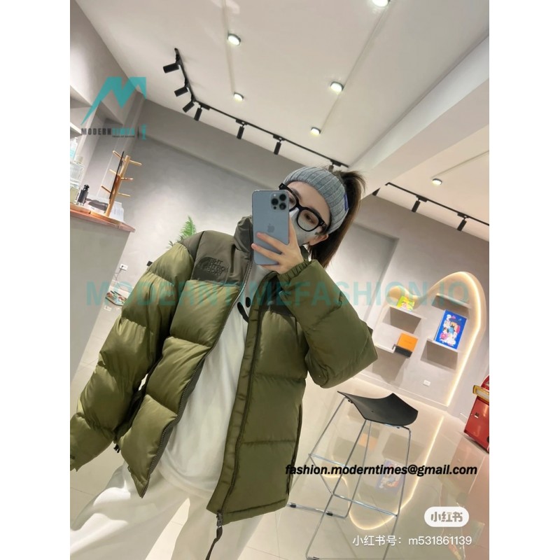 The North Face - 23FW Novelty Nuptse 1996 Bright Top Cuffs Large Check Down Jacket