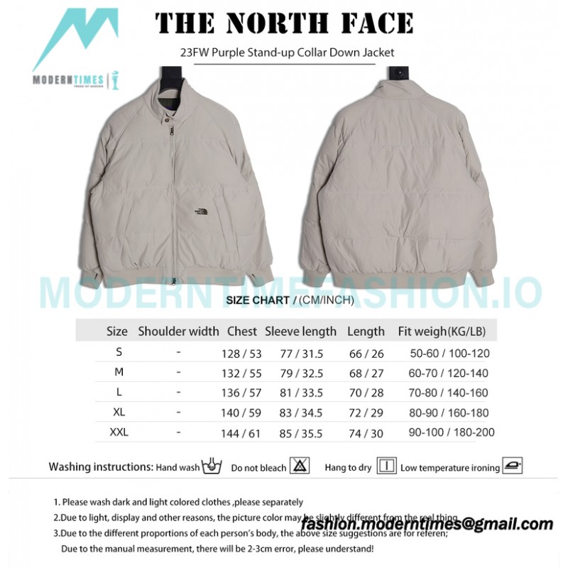 The North Face - 23FW Purple Stand-up Collar Down Jacket