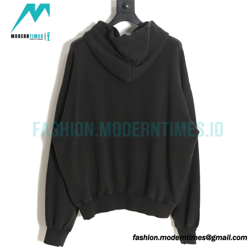 Undermycar -23FW New World Pop-store Wash Destruction Hoodie