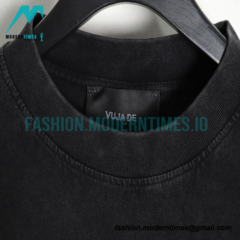 Vujade - 23SS Washed To Make Old Short-sleeved T-shirt