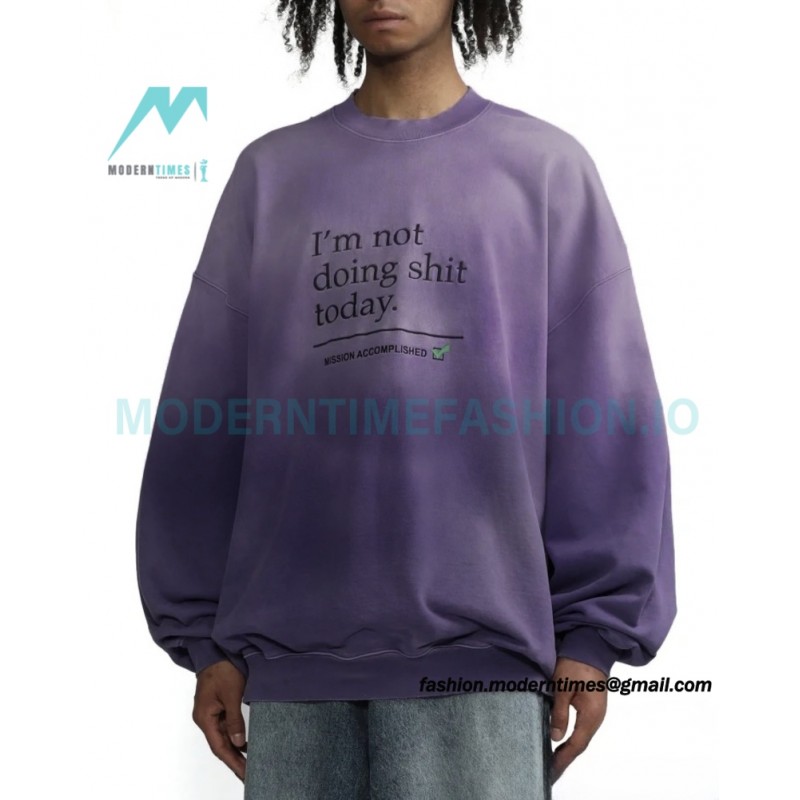 Vetements - 23SS Tie-dye Gradient Wash Vintage Crew-neck Hoodie