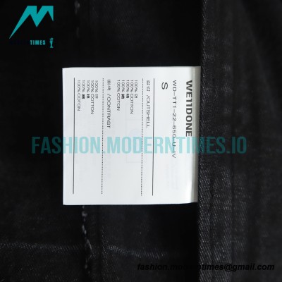 We11 Done - 22FW Hand-airbrushed Denim Coat