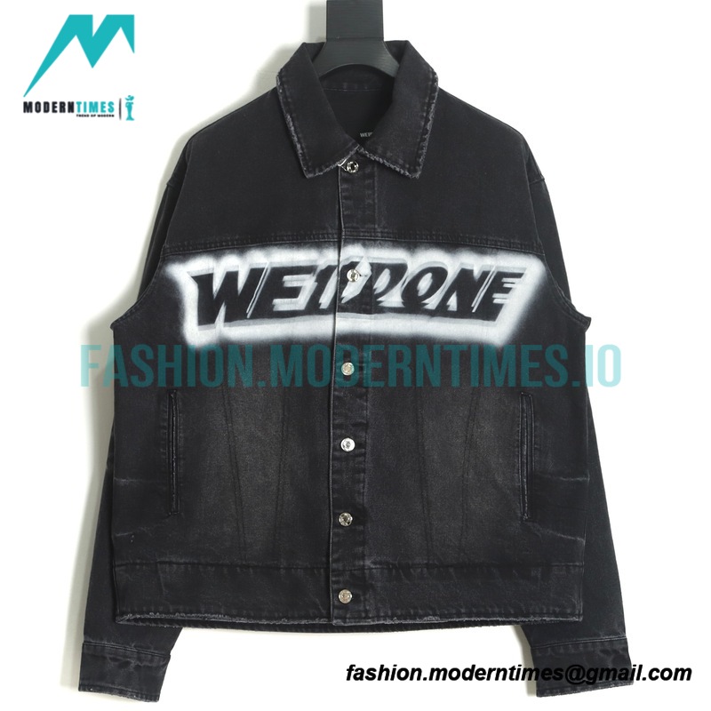 We11 Done - 22FW Hand-airbrushed Denim Coat