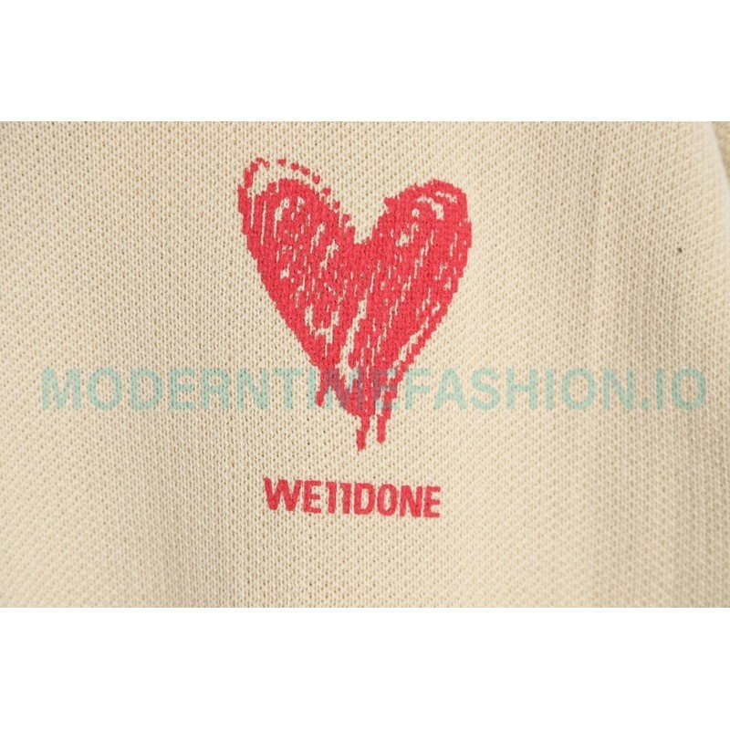 We11 Done - Love Print Knit Sweater