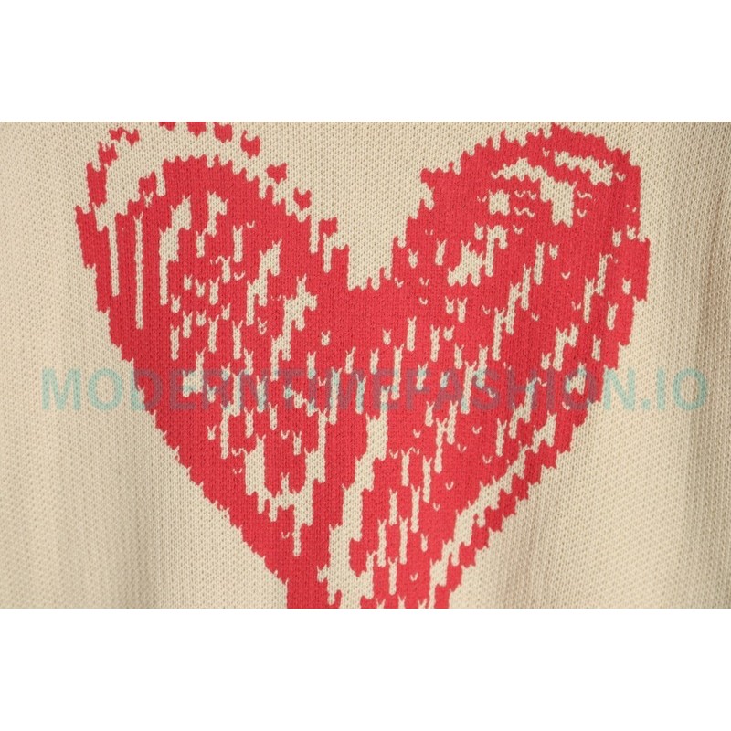 We11 Done - Love Print Knit Sweater