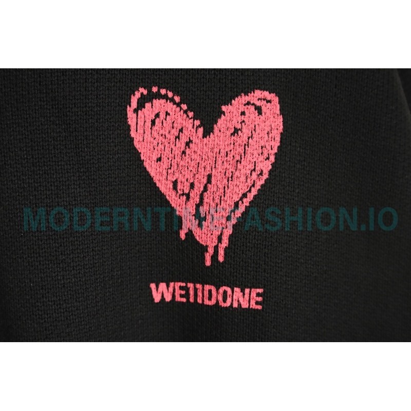 We11 Done - Love Print Knit Sweater