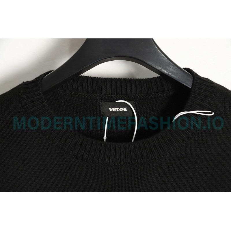 We11 Done - Love Print Knit Sweater