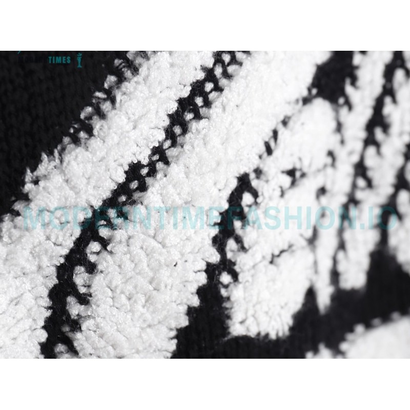We11 Done - 23FW Towel Jacquard Bullet Screen Knit Crewneck Sweater