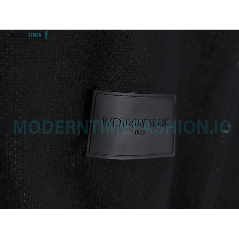 We11 Done - 23FW Towel Jacquard Bullet Screen Knit Crewneck Sweater