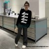 We11 Done - 23FW Towel Jacquard Bullet Screen Knit Crewneck Sweater
