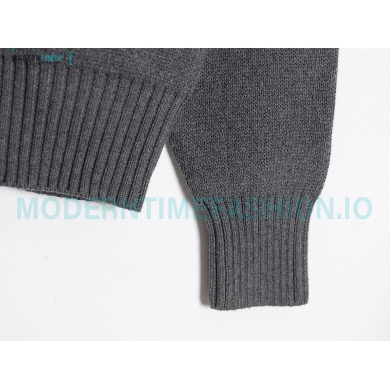 We11 Done - 23FW Towel Jacquard Bullet Screen Knit Crewneck Sweater