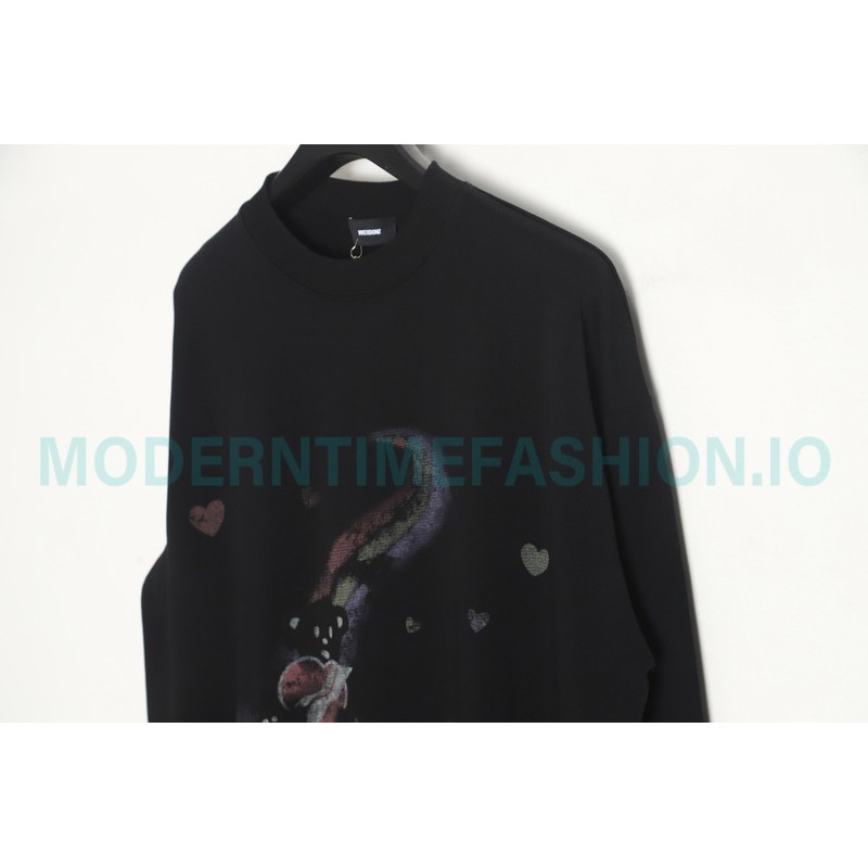 We11 Done - 23 New Rainbow Love Teddy Bear Long Sleeve T-shirt