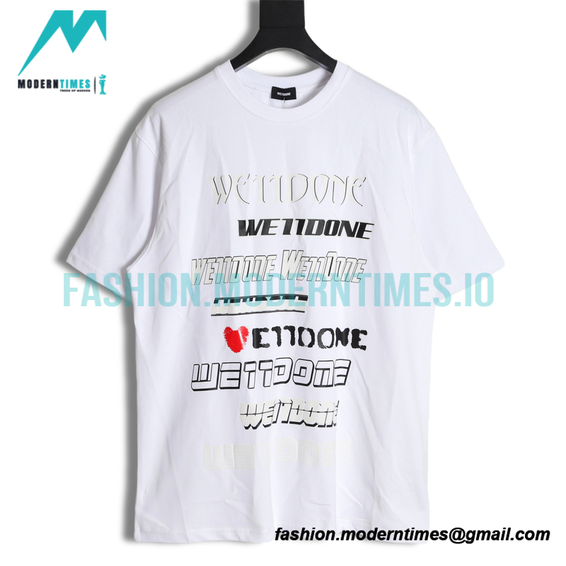 We11 Done - 23SS Love Bullet Screen Short-sleeved T-shirt