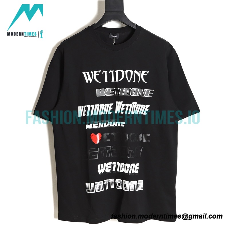 We11 Done - 23SS Love Bullet Screen Short-sleeved T-shirt