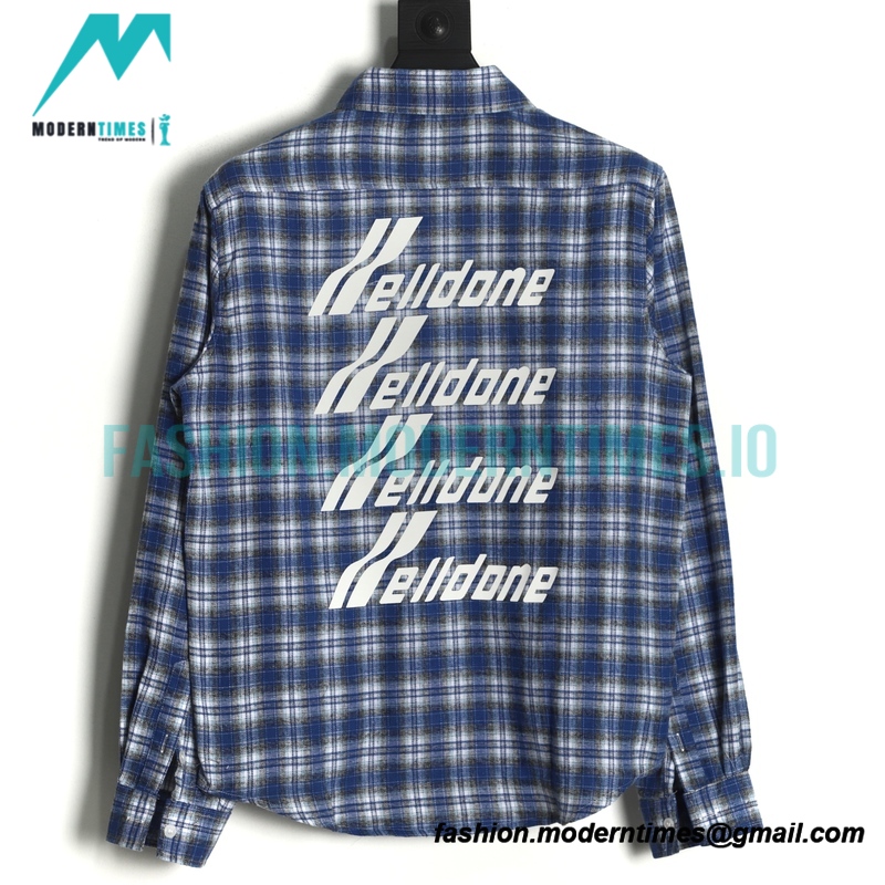  We11 Done - 22FW Bullet Screen Check Shirt