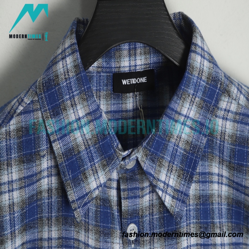  We11 Done - 22FW Bullet Screen Check Shirt