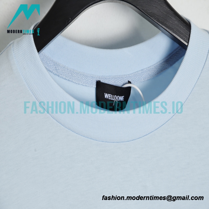 We11 Done - 23SS Embroidered Small Label Short-sleeved T-shirt