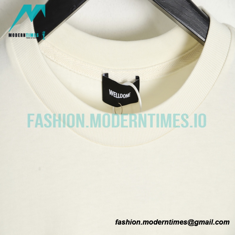 We11 Done - 23SS Embroidered Small Label Short-sleeved T-shirt
