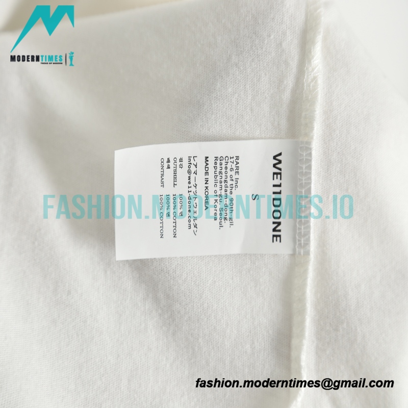 We11 Done - Signature Letter-printed Short-sleeved T-shirt