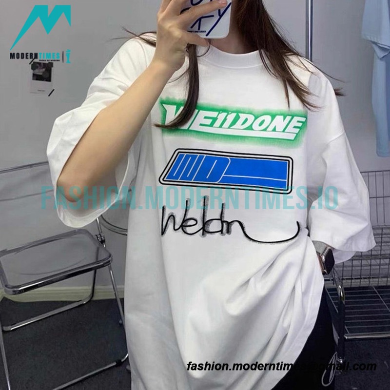 We11 Done - Signature Letter-printed Short-sleeved T-shirt