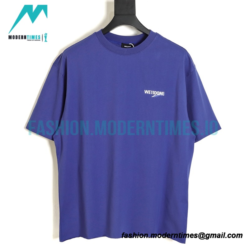 We11 Done - 23SS Rendered Slogan Short-sleeved T-shirt