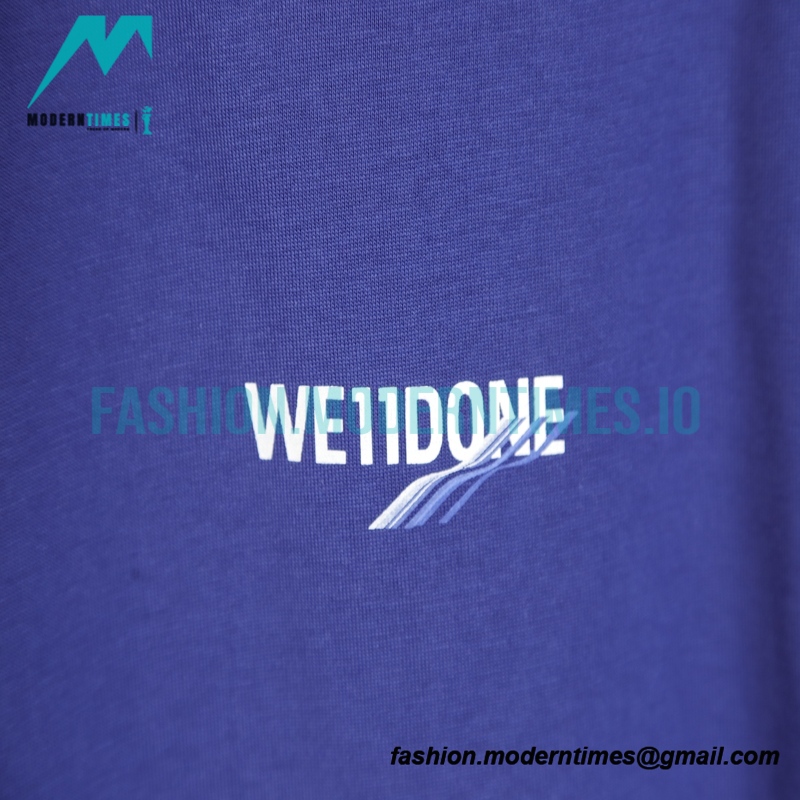 We11 Done - 23SS Rendered Slogan Short-sleeved T-shirt