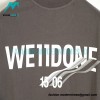 We11 Done - 23SS Rendered Slogan Short-sleeved T-shirt