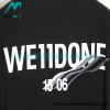 We11 Done - 23SS Rendered Slogan Short-sleeved T-shirt