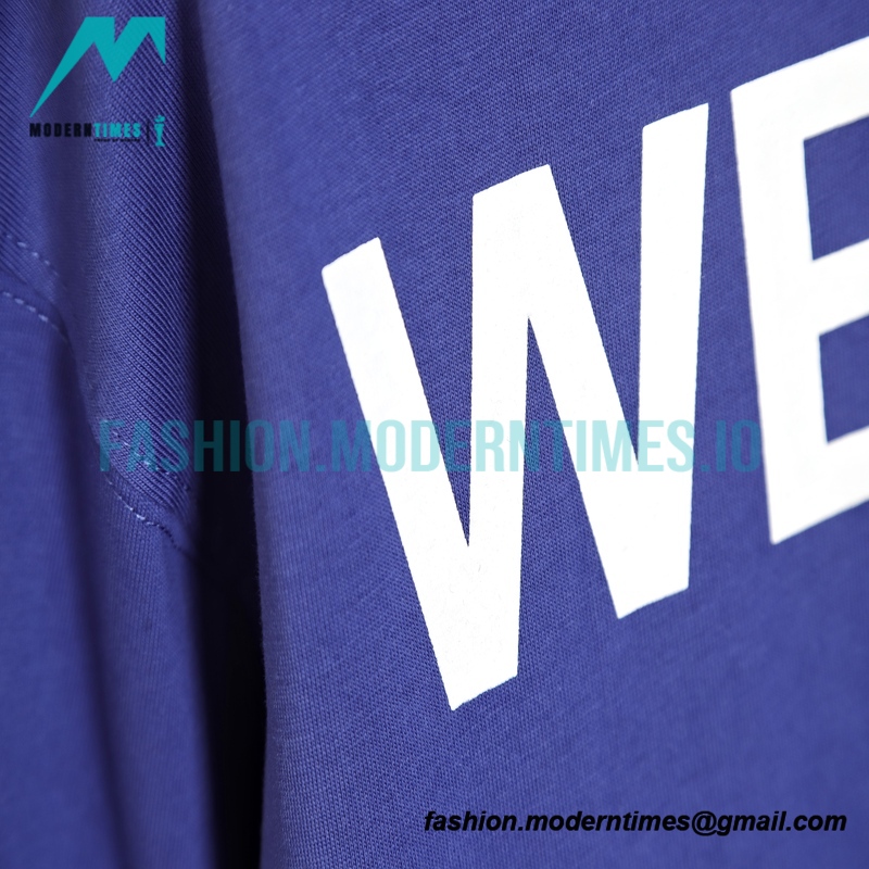 We11 Done - 23SS Rendered Slogan Short-sleeved T-shirt