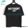 We11 Done - 23SS Rendered Slogan Short-sleeved T-shirt
