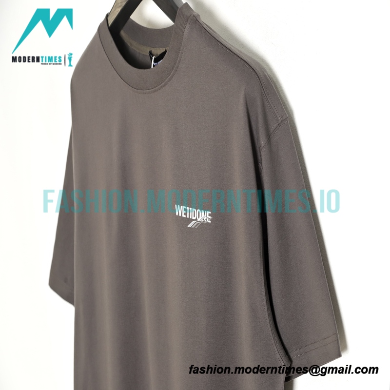 We11 Done - 23SS Rendered Slogan Short-sleeved T-shirt