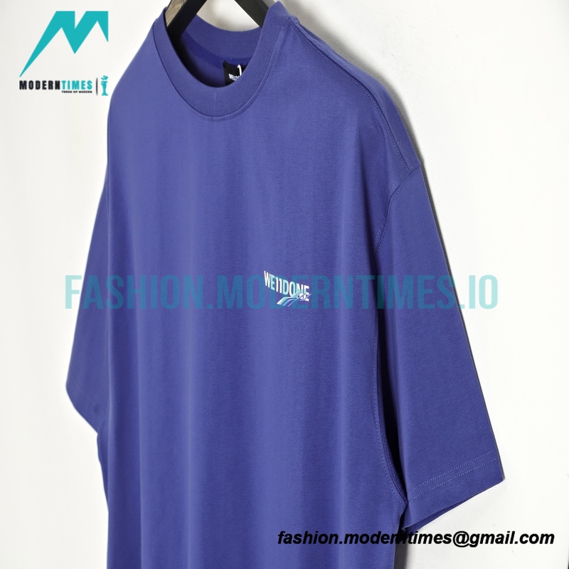 We11 Done - 23SS Rendered Slogan Short-sleeved T-shirt
