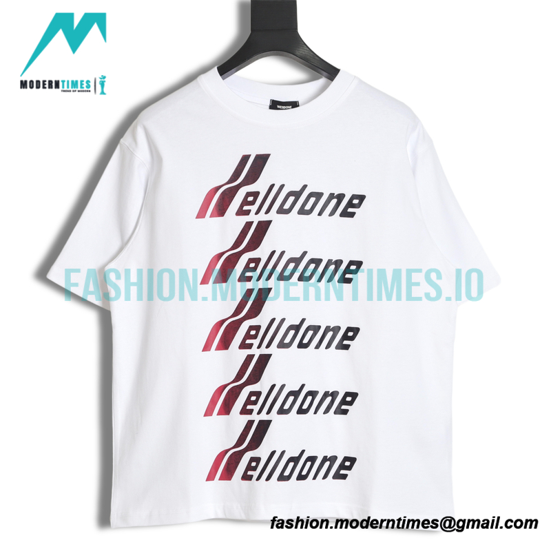 We11 Done - 23ss Bullet Acreen letter Short-sleeved T-shirt