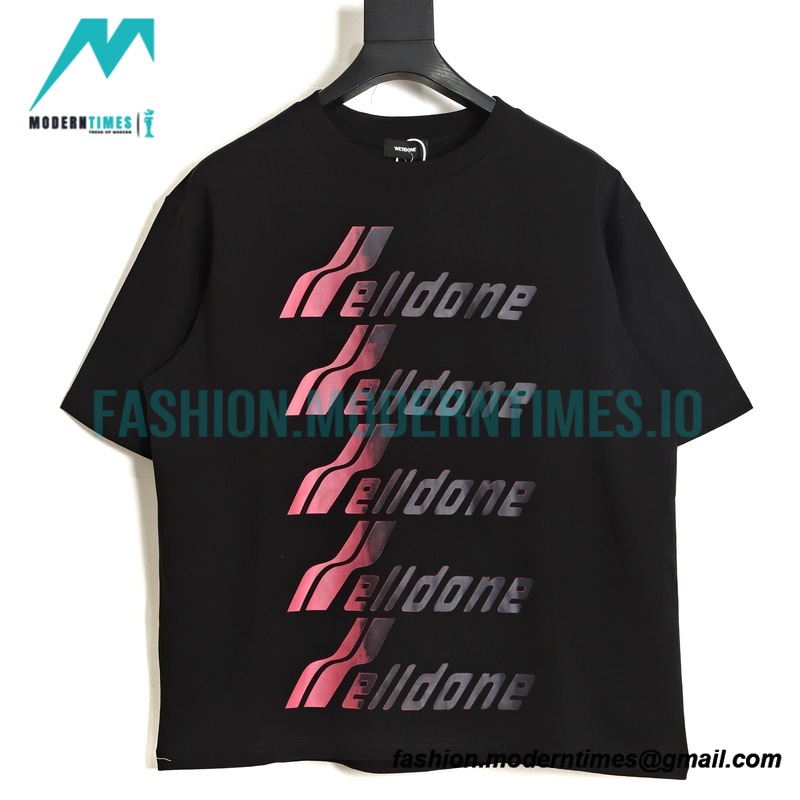 We11 Done - 23ss Bullet Acreen letter Short-sleeved T-shirt