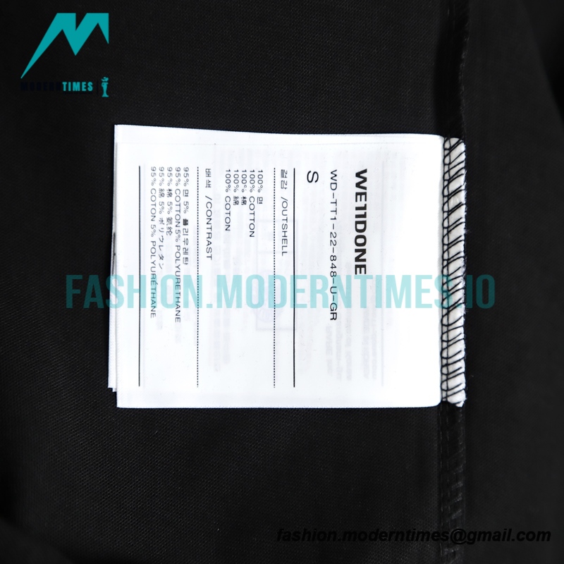 We11 Done - 23ss Bullet Acreen letter Short-sleeved T-shirt