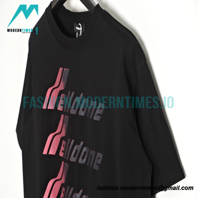 We11 Done - 23ss Bullet Acreen letter Short-sleeved T-shirt
