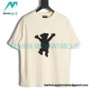 We11 Done - Dancing Bear Flocked Print Short-sleeved T-shirt