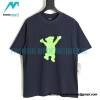 We11 Done - Dancing Bear Flocked Print Short-sleeved T-shirt