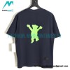 We11 Done - Dancing Bear Flocked Print Short-sleeved T-shirt
